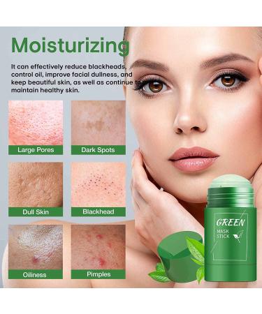 PECKIA Green Tea Mask Stick for Face (2PCS) | Blackhead Remover with Green Tea Extract | Purifying, Deep Pore Cleansing, Moisturizing & Brightening | For All Skin Types - Buy Online on GoSupps.com