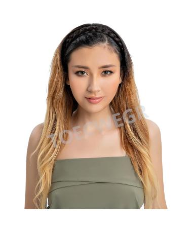 Chunky Plaited Braided Headband - Multicolor Thick Synthetic Hairpiece for Women - Buy Online on GoSupps.com