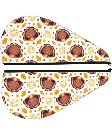 Fall Turkey Microfiber Hair Towel - Super Absorbent & Quick Dry Wrap for Long Curly & Thick Hair - Buy Online on GoSupps.com