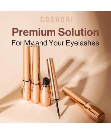 COSNORI Eyelash Serum 100 EX - Intensive Hydration Booster with Peptides & Silk Extract - irritation-free formula for longer healthier lashes | 0.2 fl. oz - Buy Online on GoSupps.com