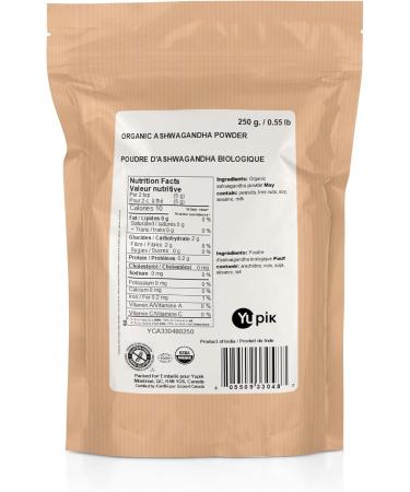 Yupik Organic Ashwagandha Powder 250 Grams 6 Count 6 count (Pack of 1) - Buy Online on GoSupps.com