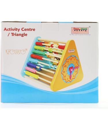 Towo Wooden Toy Motor Play Center - Educational Learning Toys for Toddlers 1 Year | Abacus Letters Numbers & Colors | Perfect Birthday Gift - Buy Online on GoSupps.com