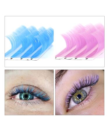 EMEDA Colored Lash Extensions D Curl .07 Mix 15mm - Hot Colorful Individual Eyelashes - Buy Online on GoSupps.com