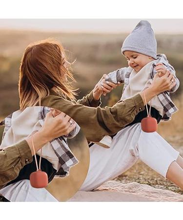 Portable Silicone Pacifier Bag for Babies - Travel-Friendly Pacifier Holder in Bright Red | Ideal for Diaper Pockets - Buy Online on GoSupps.com