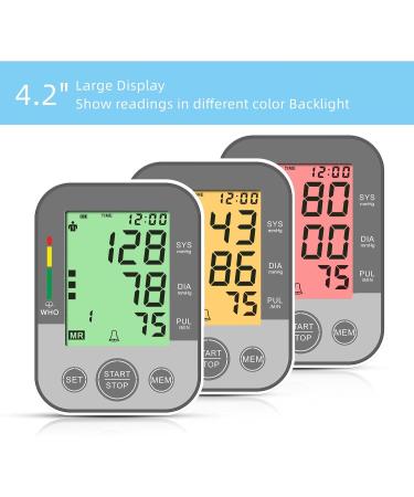 Panacare 2.0 Upper Arm Blood Pressure Monitor - 4.2 Large Display 3-Color Backlight Dual User 198 Readings Automatic Cuff 22-42cm - German Language - Shop Internationally - Buy Online on GoSupps.com