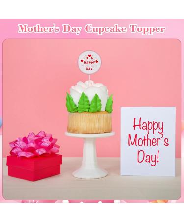 SICOHOME Happy Mothers Day Topper 24PCS Mothers day cake toppers Mothers Day Cupcake Toppers Picks Sticks Feliz Dia de las Madres Cake Topper for Mother's Day Birthday Party Cake Decoration Supplies - Buy Online on GoSupps.com