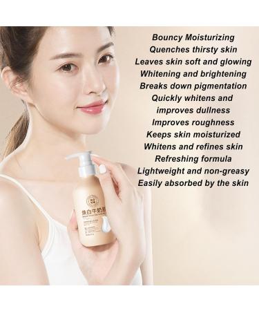 ZONEWD Skin Brightening Cream 200ml Brightening Body Lotion Smoothing Moisturizing Skin Lightening Cream Nourishing Brightening Lotion for Uneven Complexion - Buy Online on GoSupps.com