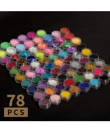 Acrylic Nail Kit Phoenixy 78 in 1 Acrylic Powder Nail Set and Powder Liquid Kit Glitter Clear Pink White Powder for Beginners Professional Acrylic False Nail Art Extension Kit Nail Tips Manicure Set - Buy Online on GoSupps.com