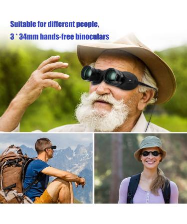 Hands-Free Binocular Glasses for Fishing, Bird Watching, Sports, Concerts, Theater, Opera, TV - Green Film Optics - Upgraded - Buy Online on GoSupps.com