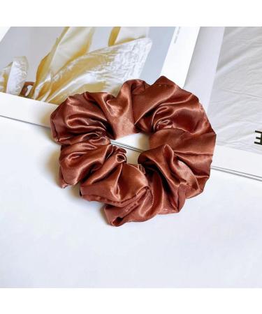 Satin Hair Scrunchies 6 Pack - Soft Elastic Ties for Big Ponytails in Color 1 - Buy Online on GoSupps.com