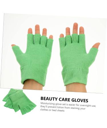 HONMEET 2 Pairs Gel Gloves Moisturizing Fingerless Gloves Overnight Dry Hands Gloves Overnight Moisturizing Hand Gloves for Women Fingerless Cotton Gloves Spa Gloves Dipping - Buy Online on GoSupps.com