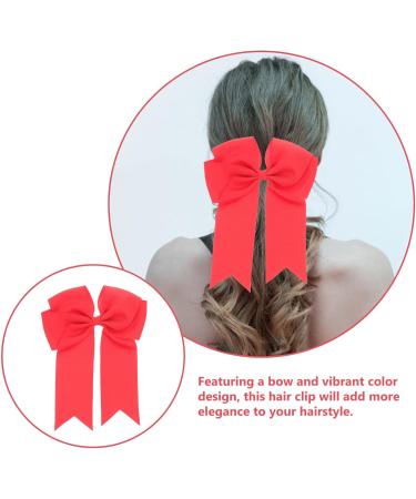 minkissy Women Hairpins Red Ribbon Bow for Hair Girls Hairpin Hair Bow Red Large Red Hair Bow Red Hair Accessories Red Bows Hair Clip Hairclips Bow Hairpin Decorate Bright Red Metal Women's - Buy Online on GoSupps.com