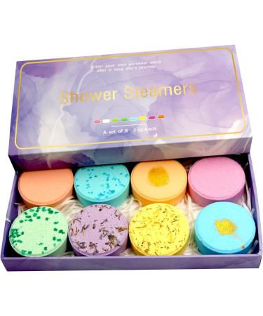 ZTOONE Shower Steamers Aromatherapy Gift Set for Relaxation - 8pc Bath Bombs, Perfect for Valentines, Birthday, Mothers Day, Christmas Gifts for Women - Buy Online on GoSupps.com