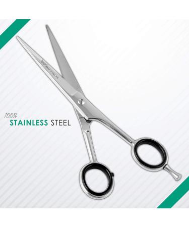 Focus World Uk 6.5 Inches Hairdressing Scissors Set - Japanese Stainless Steel Barber Scissors for Professional Hair Cut - Men & Women - FW-SET-01 Silver - Buy Online on GoSupps.com