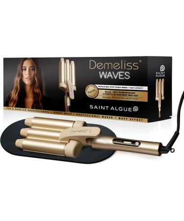 Demeliss SAINT ALGUE - WAVES Curler - Wavy Effect - Ceramic and Tourmaline Coating - 10 Temperatures - All Hair Types - With - Buy Online on GoSupps.com
