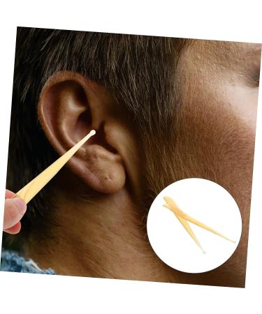 Healeved Croissant Ear Pick & Shofar Ear Wax Picker - 2 Pcs Ear Cleaning Tool Set | Light Yellow, 11.5x1.2x0.3cm - Buy Online on GoSupps.com