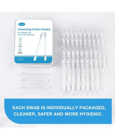 Mebak Piercing Aftercare Swabs with Sterile Saline - 50pcs for Ear, Nose, Belly & Body Piercings | Gentle Cleanser for Sensitive Skin - Buy Online on GoSupps.com