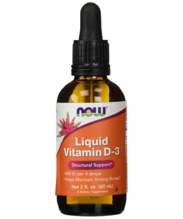 Now Foods Vitamin D3 Liquid 4 fl ounce (Pack of 2)