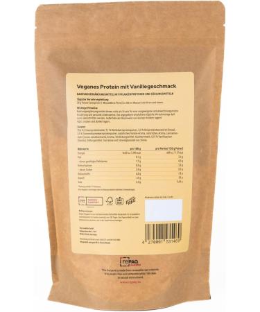 Mind Body Nutrition Vegan Whey Protein Powder - Vanilla | 510g | All Essential Amino Acids | Plant-Based Fitness & Gym Shake | Made in Germany - Buy Online on GoSupps.com