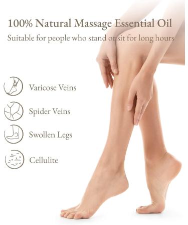 100% Organic Jojoba Oil for Foot Massage & Veins Treatment | Aromatherapy Essential Oil - Natural Ingredients (10ML - Buy Online on GoSupps.com
