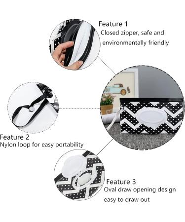 2 Pcs Baby Wipes Dispenser Black | Reusable Wet Wipe Bag for On-the-Go | Home and Office Wet Wipes Container - Buy Online on GoSupps.com