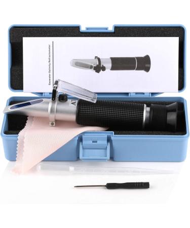 Marine Fish-Keeping Salinity Refractometer | Dual Scale Specific Gravity & Salinity Meter for Aquariums | 0-100ppt & 1.000-1.070 Range | Saltwater Tester with ATC Function - Buy Online on GoSupps.com