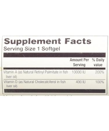 KAL Vitamin A and D 10,000/400 IU Softgel 100 Count - Supports Immune Health and Bone Strength - Buy Online on GoSupps.com