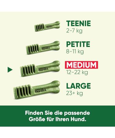 Buy Greenies Dental Treats for Medium Dogs (340g) - Daily Tooth Cleaning Snacks for Healthy Teeth & Gums - Buy Online on GoSupps.com