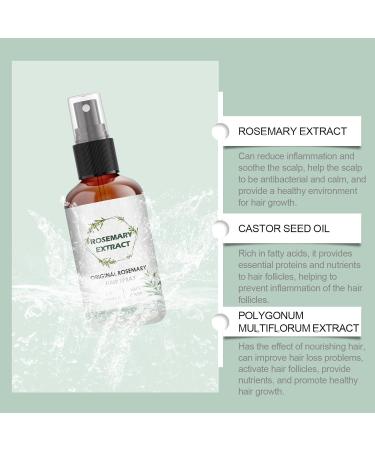Rosemary Hair Spray Organic Rosemary Oil for Hair Growth Natural Rosemary Hair Oil Smooth & Soft Hair 100ml Rosemary Extract with Castor Seed Oil Prevents Hair Loss and Soothes Scalp - Buy Online on GoSupps.com