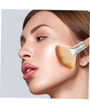 FRCOLOR 10 Pcs Loose Powder Makeup Brush Set - Fluffy Fan & Flat Brushes for Face - Short Handle Essential Tools for Flawless Makeup - Buy Online on GoSupps.com
