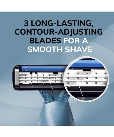 BIC Flex 3 Titanium Men's Disposable Razors - 10 Piece Set for Smooth, Ultra-Close Shave - Buy Online on GoSupps.com