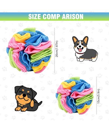 Interactive Sniffing Ball for Dogs | Washable Smell Training Toy | Stress Relief for Small & Medium Dogs - 20cm Colorful - Buy Online on GoSupps.com