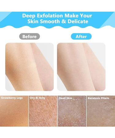 2 Pack Exfoliating Back Scrubber & Mitt Set for Shower - Deep Clean and Invigorate Skin - Extra Long Bath Back Scrub for Men and Women - 28*8 inch & 9*6 inch - Buy Online on GoSupps.com