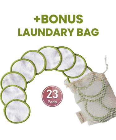 Waxzaa 23 Pack Reusable Cotton Pads 100% Organic Makeup Remover Pads with Bamboo Face Pads Washable Laundry Bag and Storage Eco-Friendly Beauty Essentials for All Skin Types Suitable for Adults & Kids - Buy Online on GoSupps.com