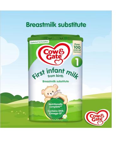 Cow & Gate 1 First Infant Baby Milk Powder Formula 800g - From Birth - Buy Online on GoSupps.com