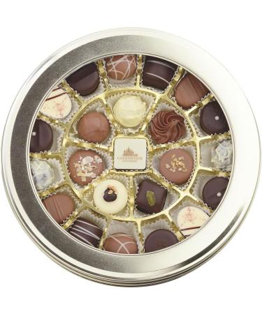 Lauenstein Confiserie Lauensteiner Round Box | 300 g of Chocolates and Truffles | 17 Times Assorted With or Without Alcohol Coffee Table or Gift - Buy Online on GoSupps.com