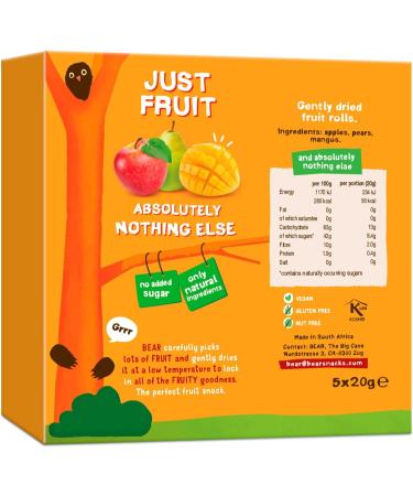 Bear Fruit Snacks (2 x 5 packs) - Buy Online on GoSupps.com