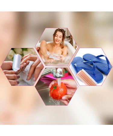 15-Piece Nail Brush Set for Manicure and Pedicure | Handle Grip Scrub Brushes for Fingernails and Toes - 5 Fresh Colors - Buy Online on GoSupps.com