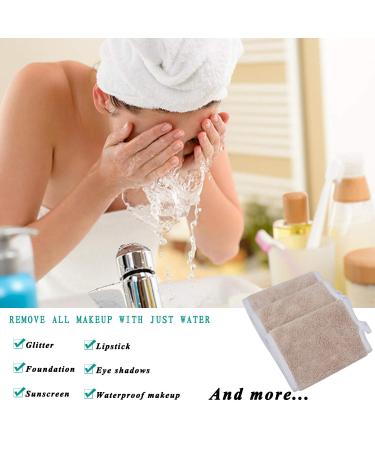 Buy Kinhwa Microfiber Reusable Makeup Remover Cloths - Washable 6-Pack (15x30cm) in Brown | Eco-Friendly & Ultra-Soft Cleaning Solution for Face - Buy Online on GoSupps.com