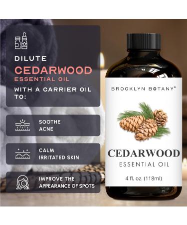 Brooklyn Botany Cinnamon & Cedarwood Essential Oils 4 Fl Oz (Pack of 2) 100% Pure & Natural Grounding & Warming Aromatherapy Blend - Buy Online on GoSupps.com