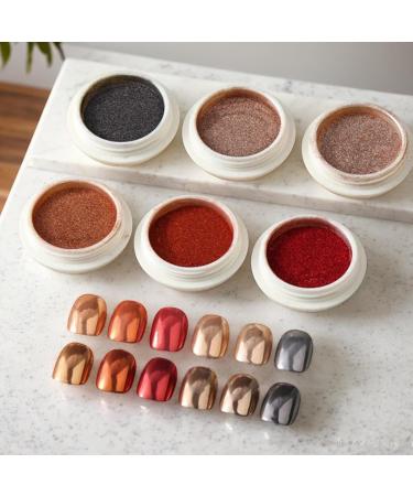Poudre ongles chrom e kit de poudre ongles chrom e poudre ongles chrom e 6 couleurs effet miroir poudre de peinture ongles chatoyante pour festival rendez-vous maquillage Halloween 03 - Buy Online on GoSupps.com