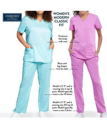 Women's Workwear Revolution V-Neck Scrubs | Soft Stretch Knit Sides | Medium Pewter - Buy Online on GoSupps.com