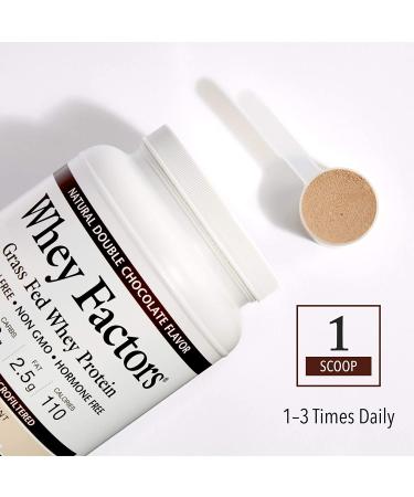Natural Factors Grass Fed Whey Protein - Double Chocolate 2 lbs | High-Quality Protein Powder - Buy Online on GoSupps.com