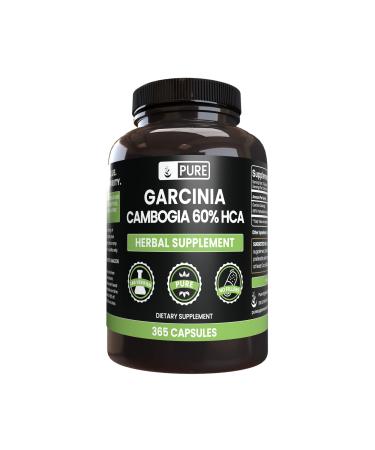 Pure Original Ingredients Garcinia Cambogia (365 Capsules) No Magnesium Or Rice Fillers  Always Pure  Lab Verified