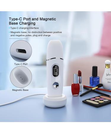 Skin Scrubber Face Skin Spatula Facial Scrubber Spatula Blackhead Remover Tools with 4 Modes LCD Display Waterproof - Buy Online on GoSupps.com