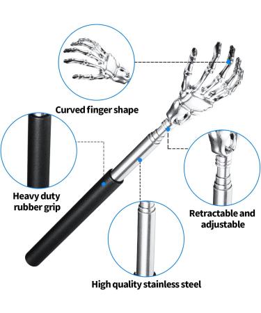 2PC Back Scratchers & Massage Tools Portable Telescopic Crawlers for Ultimate Back Relief with Carry Bag - Buy Online on GoSupps.com
