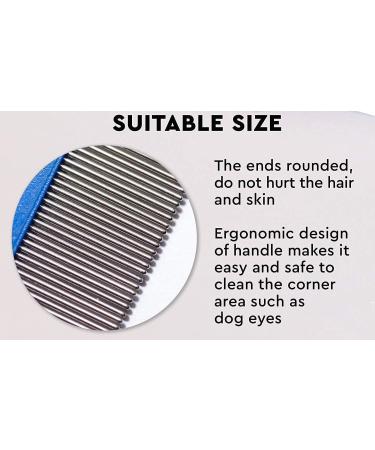 Long Teeth Flea Comb Closely Spaced Metal Pins Removes Fleas Flea Eggs and Debris from Your Pet s Coat - 35mm Long Metal Teeth are Great for Long Hair Areas on Dogs and Cats (Single Pack Pink) Single Pack Pink - Buy Online on GoSupps.com
