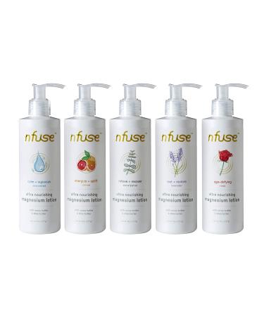 nfuse Magnesium Body Lotion | Energizing Citrus - Pure Magnesium Chloride U.S.P. | 8 oz Essential Oils - Buy Online on GoSupps.com