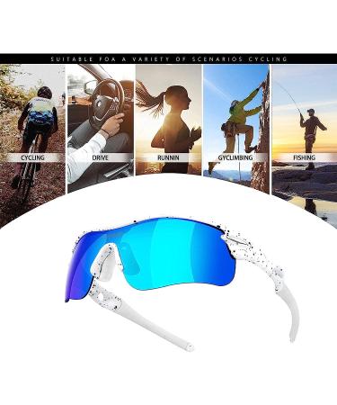 TOTOSALL Polarized Sports Sunglasses | Anti-UV Vipers Style for Men and Women | Perfect for Cycling, Running, Golf, and Fishing - Buy Online on GoSupps.com
