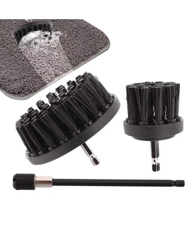 Skoulazeo Drill Brush Attachments for Cleaning | Power Scrubber Cleaning Brush Extended Long Attachment Set - All-Purpose Scrub Brushes Kit for Grout Floor Tub Tile Bathroom
